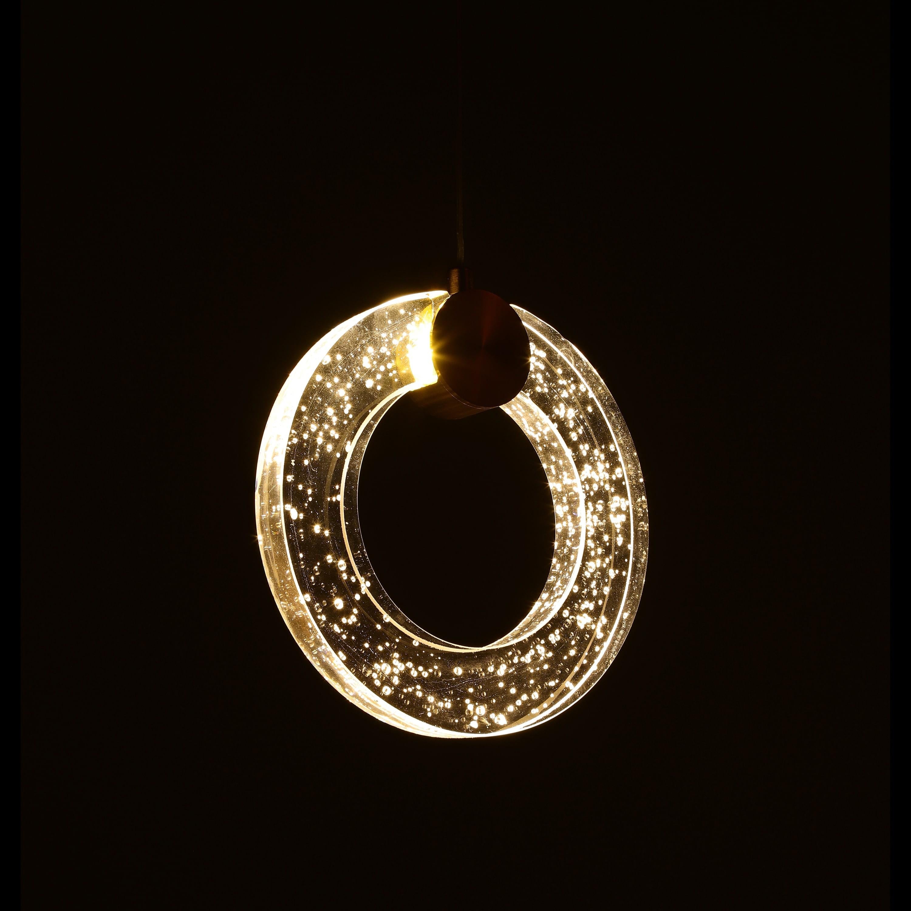 Togo Single Antique Transparent Glass Led Pendant Light Chandelier 20 Cm - Heka Lighting & Trading Limited