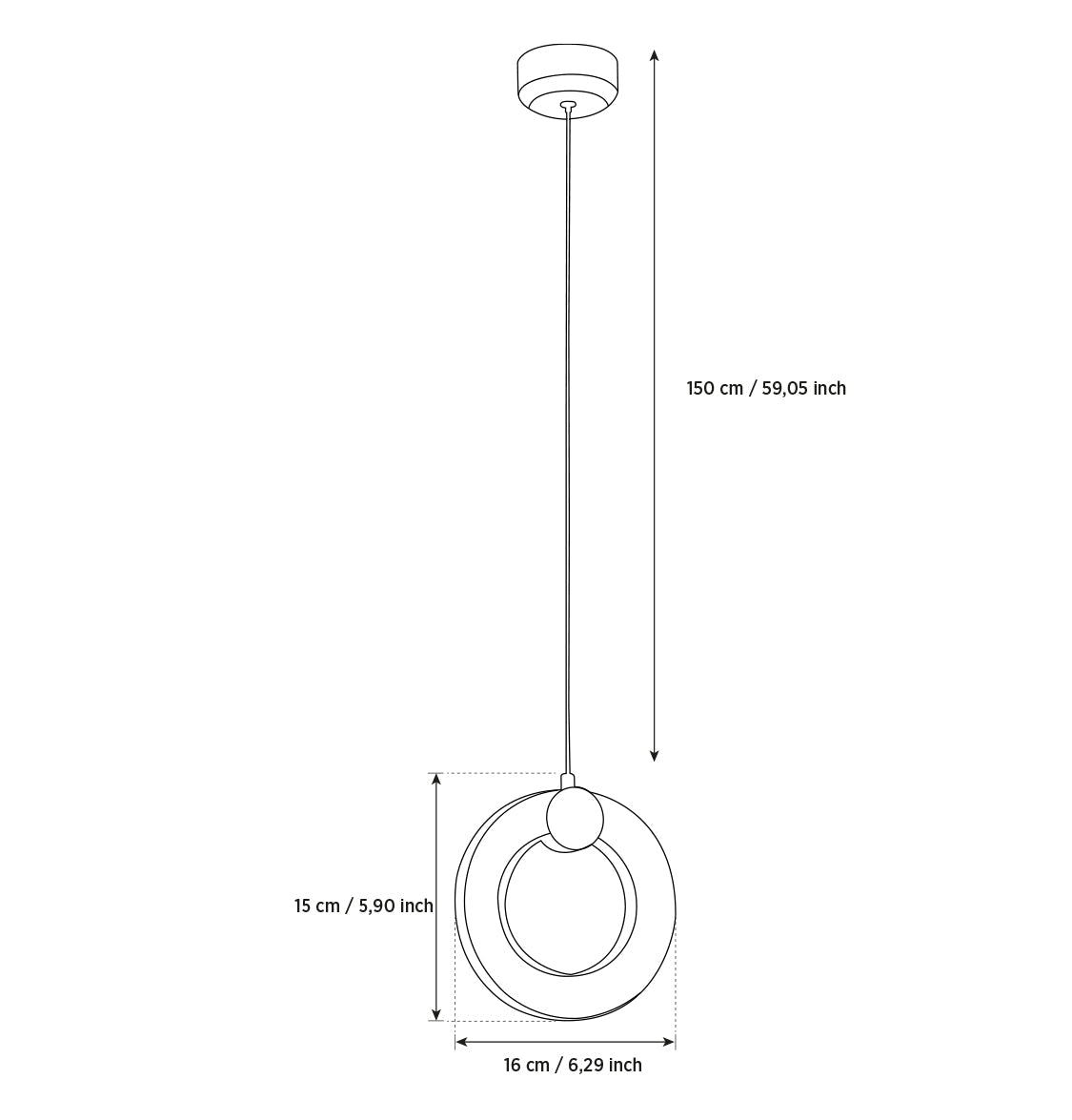 Togo Single Simit Antique Transparent Glass Led Pendant Light Chandelier 15 Cm - Heka Lighting & Trading Limited