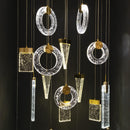 Togo Single Simit Antique Transparent Glass Led Pendant Light Chandelier 15 Cm - Heka Lighting & Trading Limited
