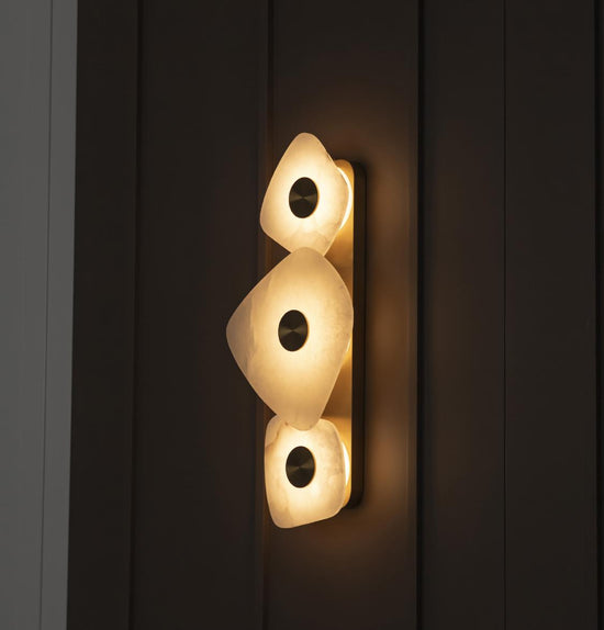 Tome Antique Triple Marble Wall Sconce