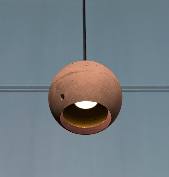 Toppu Concrete Red Angled Pendant Light Chandelier