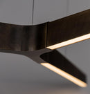 Tugela Three Sleeve Dark Antique Pendant Light Chandelier 68 Cm - Heka Lighting & Trading Limited