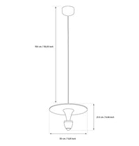 Ulgen Single Platinum Transparent Glass Led Pendant Light Chandelier 30 Cm - Heka Lighting & Trading Limited