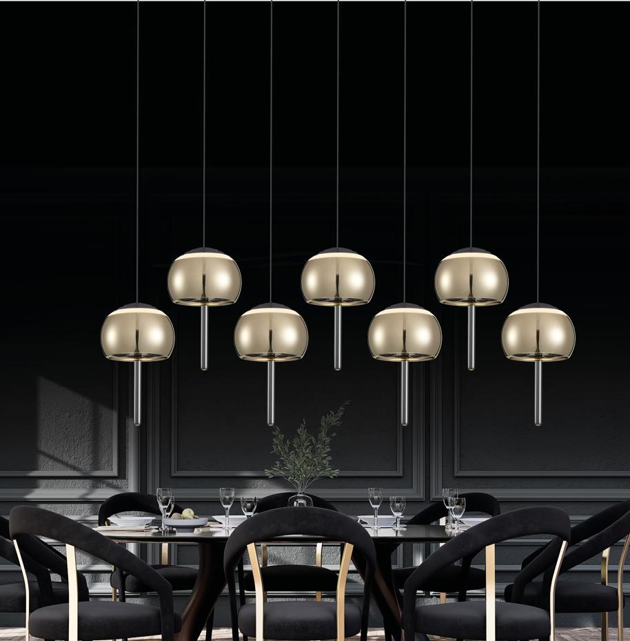 Uranus Gold Led Pendant Light Chandelier - Heka Lighting & Trading Limited