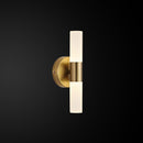 Vesta 2 Piece Glass Brushed Brass Led Wall Sconce - Heka Lighting & Trading Limited