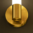 Vesta Single Glass Brushed Brass Led Wall Sconce - Heka Lighting & Trading Limited