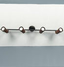 Victoria Four Wood Black Wall Sconce - Heka Lighting & Trading Limited