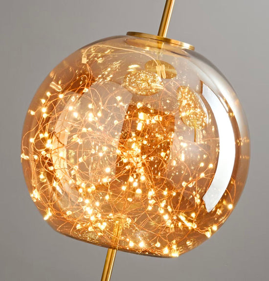 Viyana Antique Honey Glass Pendant Light Chandelier 30