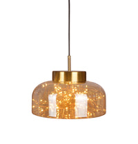 Viyana Dome Honey Antique Glass Pendant Light Chandelier 30 Cm - Heka Lighting & Trading Limited