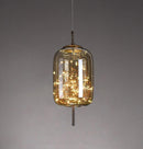 Viyana Smoked Antique Glass Pendant Light Chandelier 18Cm - Heka Lighting & Trading Limited