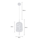 Viyana Smoked Antique Glass Pendant Light Chandelier 18Cm - Heka Lighting & Trading Limited