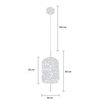 Viyana Smoked Antique Glass Pendant Light Chandelier 18Cm - Heka Lighting & Trading Limited