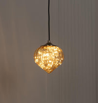 Viyana Teardrop Honey Glass Antique Pendant Light Chandelier 18 Cm - Heka Lighting & Trading Limited