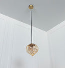 Viyana Teardrop Honey Glass Antique Pendant Light Chandelier 20 Cm - Heka Lighting & Trading Limited