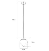 Viyana Teardrop Smoked Glass Antique Pendant Light Chandelier 18 Cm - Heka Lighting & Trading Limited