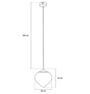 Viyana Teardrop Smoked Glass Antique Pendant Light Chandelier 20 Cm - Heka Lighting & Trading Limited