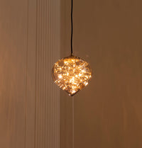 Viyana Teardrop Smoked Glass Antique Pendant Light Chandelier 24 Cm - Heka Lighting & Trading Limited