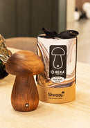 Shaggy Wenge Wood Cork Table Lamp - Heka Lighting & Trading Limited