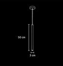 Yose Single Platinum Led Pendant Light Chandelier 50 Cm - Heka Lighting & Trading Limited