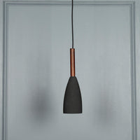 Zada Single Black Concrete E27 Pendant Light Chandelier - Heka Lighting & Trading Limited