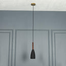 Zada Single Black Concrete E27 Pendant Light Chandelier - Heka Lighting & Trading Limited