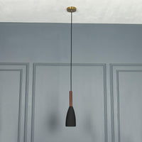 Zada Single Black Concrete E27 Pendant Light Chandelier - Heka Lighting & Trading Limited