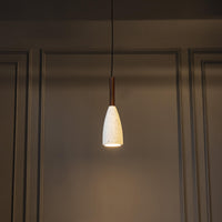 Zada Single White Concrete E27 Pendant Light Chandelier - Heka Lighting & Trading Limited