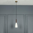 Zada Single White Concrete E27 Pendant Light Chandelier - Heka Lighting & Trading Limited