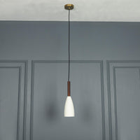 Zada Single White Concrete E27 Pendant Light Chandelier - Heka Lighting & Trading Limited