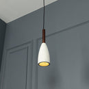 Zada Single White Concrete E27 Pendant Light Chandelier - Heka Lighting & Trading Limited