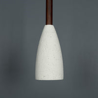Zada Single White Concrete E27 Pendant Light Chandelier - Heka Lighting & Trading Limited