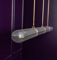 Zambia White Frosted Glass Antique Horizontal Pendant Light 163 Cm - Heka Lighting & Trading Limited
