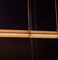 Zambia White Frosted Glass Antique Horizontal Pendant Light 163 Cm - Heka Lighting & Trading Limited