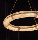 Zambia White Frosted Glass Antique Simit Chandelier 74 Cm - Heka Lighting & Trading Limited