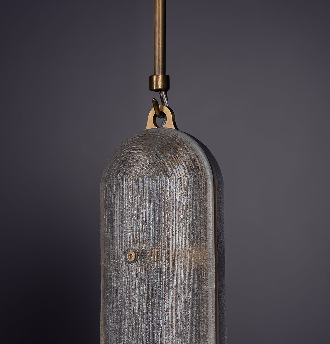 Zambia White Frosted Glass Antique Vertical Pendant Light - Heka Lighting & Trading Limited