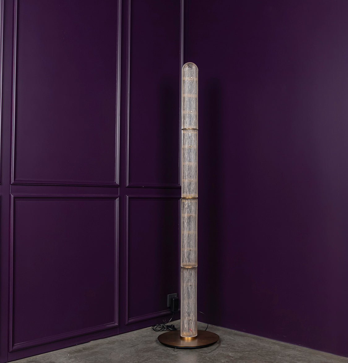 Zambia White Frosted Glass Brushed Brass Floor Lamp - Heka Lighting & Trading Limited