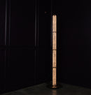 Zambia White Frosted Glass Brushed Brass Floor Lamp - Heka Lighting & Trading Limited