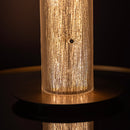 Zambia White Frosted Glass Brushed Brass Table Lamp - Heka Lighting & Trading Limited