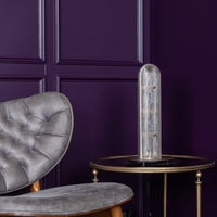 Zambia White Frosted Glass Brushed Brass Table Lamp - Heka Lighting & Trading Limited