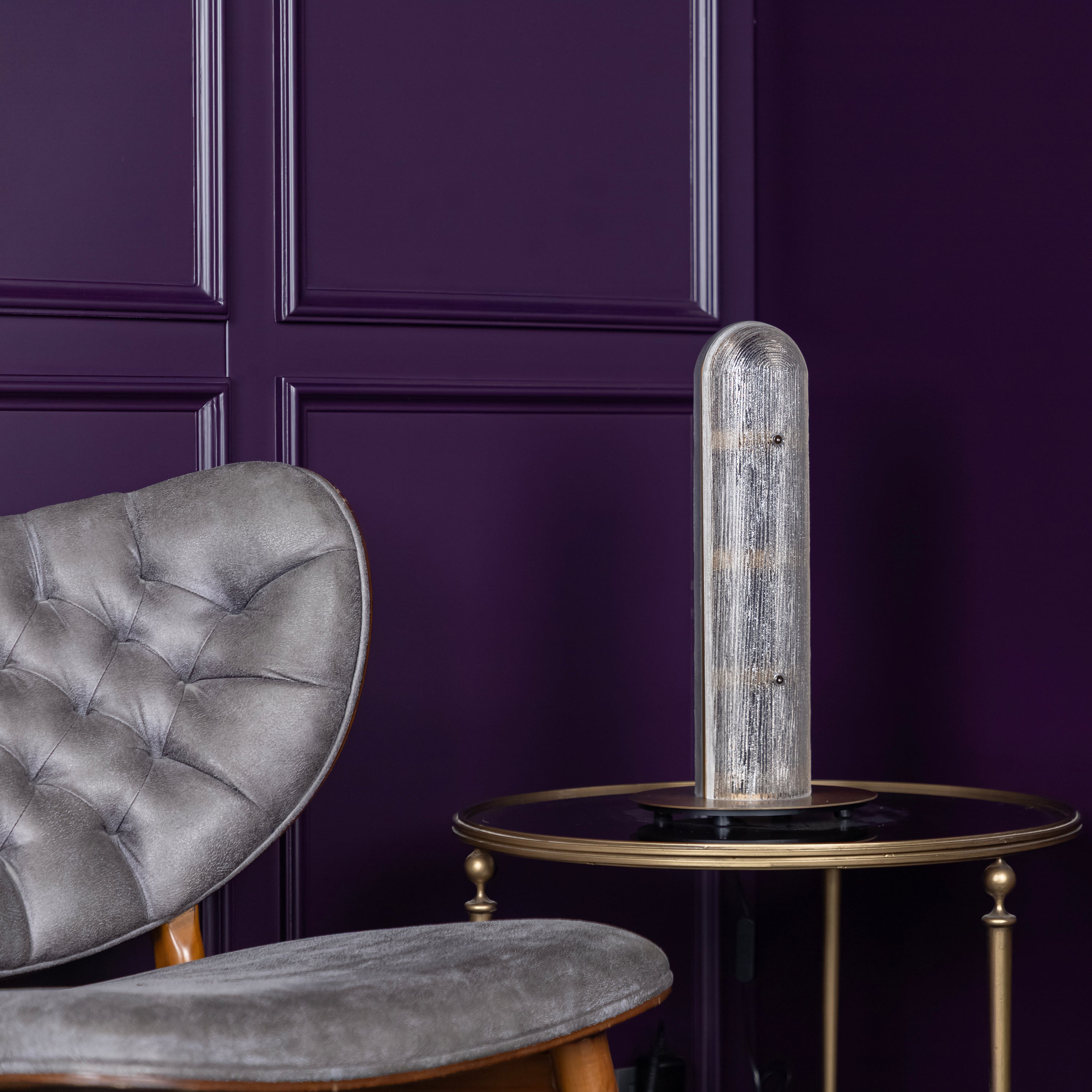 Zambia White Frosted Glass Brushed Brass Table Lamp - Heka Lighting & Trading Limited