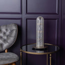 Zambia White Frosted Glass Brushed Brass Table Lamp - Heka Lighting & Trading Limited