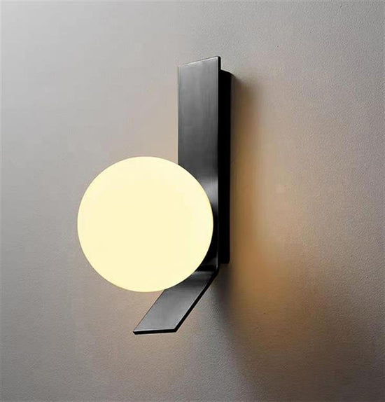 Afrodit Soft Single Black Wall Sconce 26 Cm