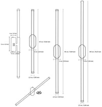 Akra Antique Led Wall Sconce 80 Cm - Heka Lighting & Trading Limited