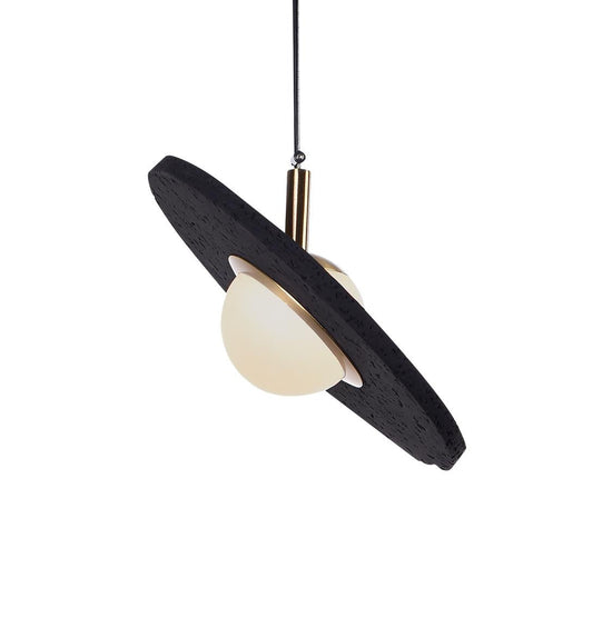 Şalık Antique Black Concrete Led Pendant Light 25 Cm
