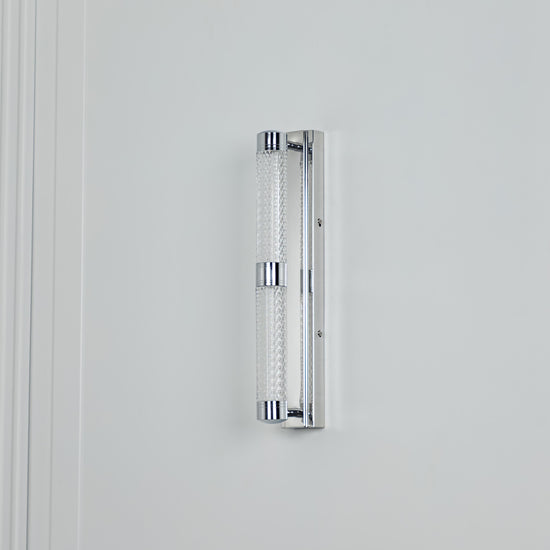 Alabanda Double Transparent Acrylic Chrome Led Wall Sconce