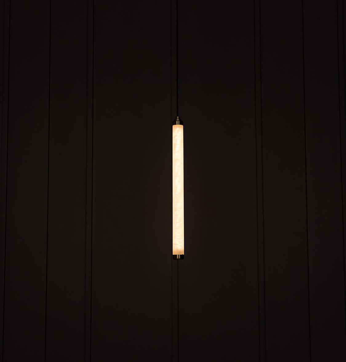 Albina Marble Antique Vertical Pendant Light 45 Cm - Heka Lighting & Trading Limited