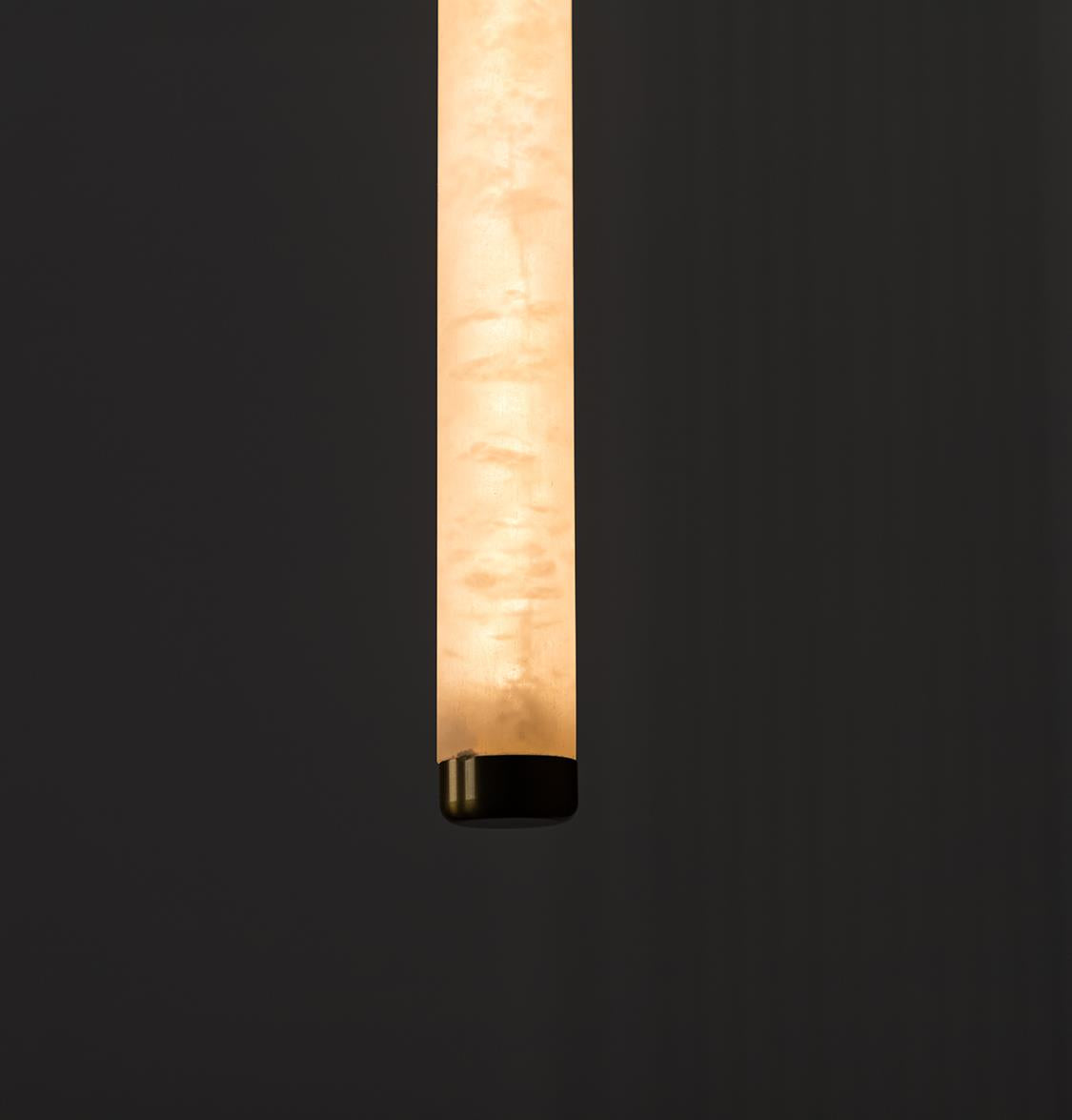 Albina Marble Antique Vertical Pendant Light 45 Cm - Heka Lighting & Trading Limited