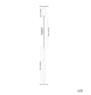 Albina Marble Antique Vertical Pendant Light 64 Cm - Heka Lighting & Trading Limited