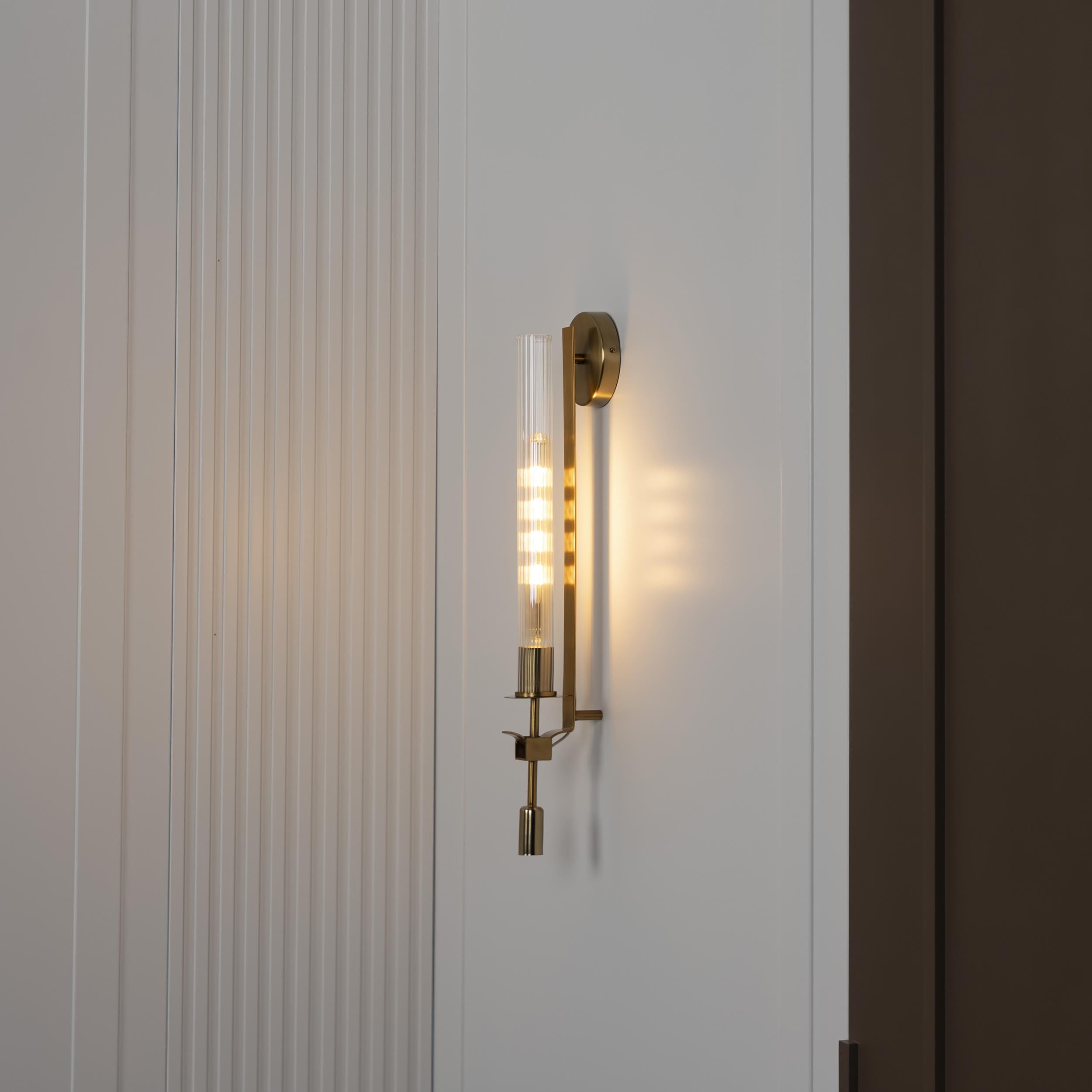 Alfa Transparent Glass Antique Led Wall Sconce - Heka Lighting & Trading Limited