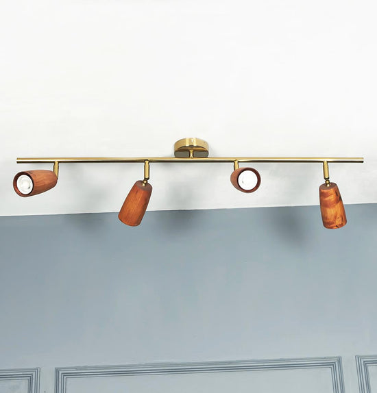 Angel Four Wood Antique Wall Sconce